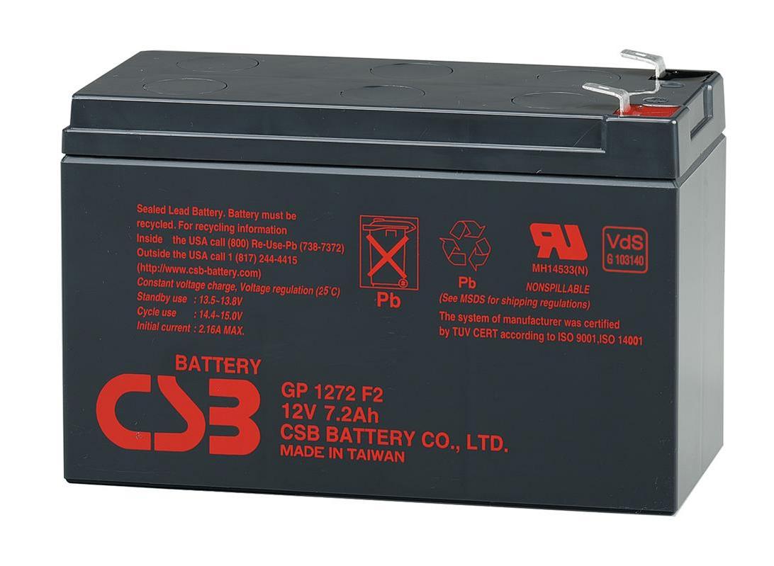 Bateria CSB GP1272 F2 12VDC 7,2Ah